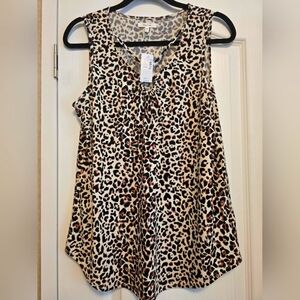 NWT LG lafies Maurices Animal Print Tank Top